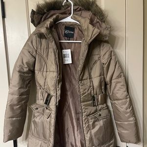 Guess Beige Puffer Jacket